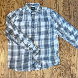 Bixby Large Plaid Gray Men's Shirt